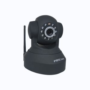 Black Security Camera with Night Vision