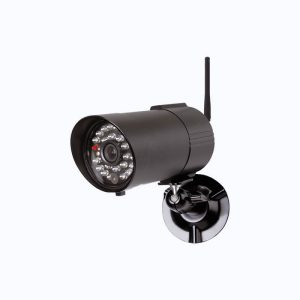 Black Wireless Security Camera for Home Surveillance